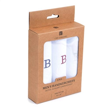 Monogrammed Cotton Handkerchiefs - Personalized Gifts for Men