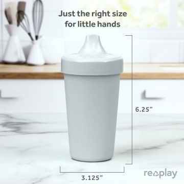 Re-Play 10 Oz. Sippy Cups - Leak Proof & Eco-Friendly Toddler Cups