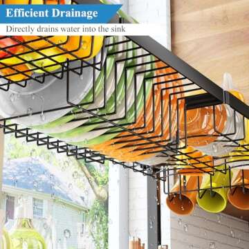 Over The Sink Drying Rack - Adjustable & Large Capacity