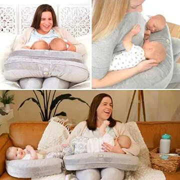 TwinGo Nurse & Lounge Pillow for Twin Parenting Comfort