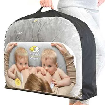 TwinGo Nurse & Lounge Pillow for Twin Parenting Comfort
