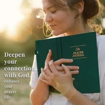 JUBTIC Prayer Journal for Woman, Christian Planner, Bible Journal with Verse, 60 Weeks Scripture, Faith & Devotional Journal, Bible Study Notebooks for Note Taking, Christian Gifts (Dark Green)