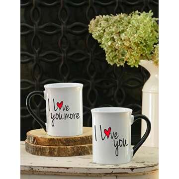 Cottage Creek Couple Love Mugs Set for Engagement Gifts