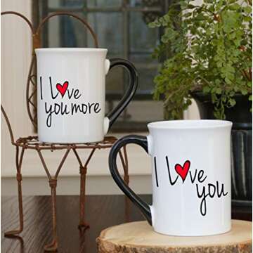 Cottage Creek Couple Love Mugs Set for Engagement Gifts