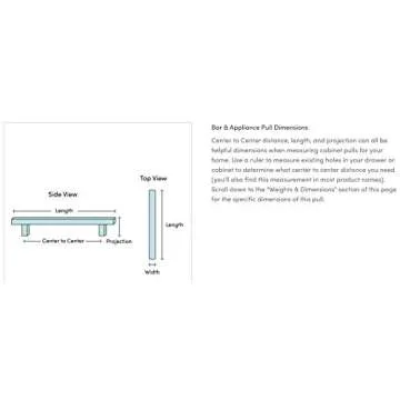 Top_Knobs Riverside Pull Color Flat Black 8 13/16" Length Grace Coll Contemporary Transitional Bar Handle Decorative Kitchen Bath Cabinet Door Hardware Dresser Bathroom Metal Handle Interior Home