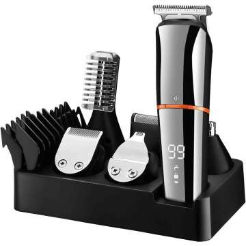 SURKER 6-in-1 Cordless Beard & Hair Trimmer