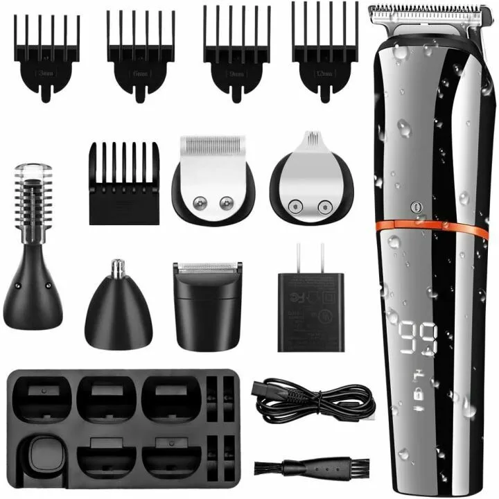 SURKER 6-in-1 Cordless Beard & Hair Trimmer