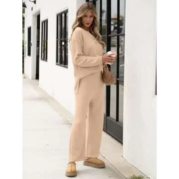 Trendy ANRABESS Women 2 Piece Knit Set for Fall