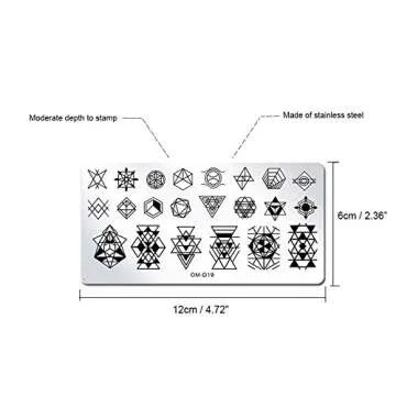 WOKOTO Nail Plates Stamping Set for Easy Nail Art