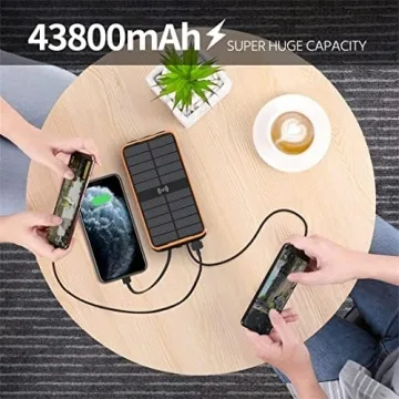 Superallure 43800mAh Solar Power Bank - Fast Portable Charger