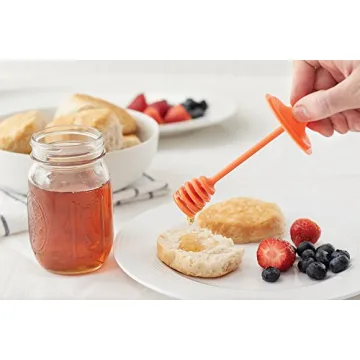 Jarware Honey Dipper Lid for Mason Jars - Mess Free