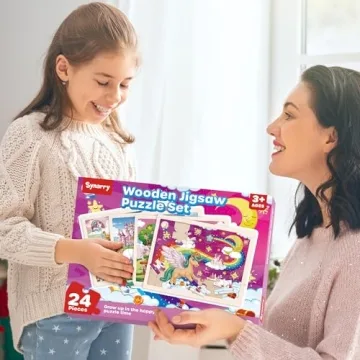 Unicorn Princess Fairy Wooden Puzzles - 24 Pcs