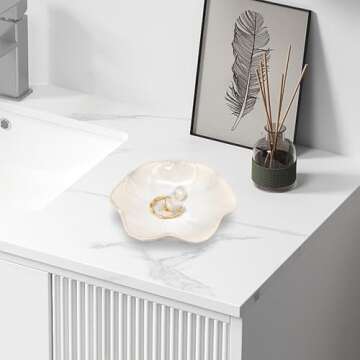 Ceramic jewelry dish,leaf jewelry tray key tray,jewelry holder,small ring dish holder Jewelry Plate trinket tray catchall tray nightstand decor for entryway table room decor