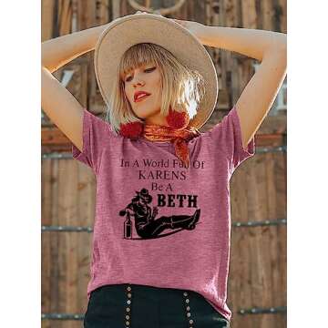 SFHFY Beth Shirt for Women - Funny Sarcastic Tee