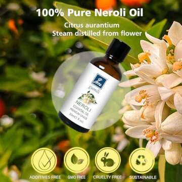 GM Gumili Neroli Essential Oil, 100% Pure, Undiluted, 30ml
