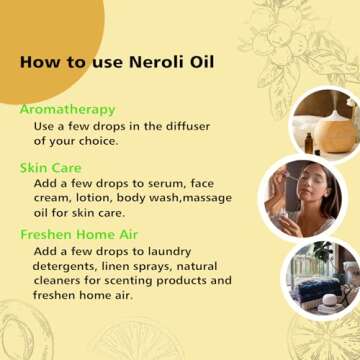 GM Gumili Neroli Essential Oil, 100% Pure, Undiluted, 30ml