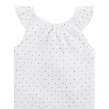 Simple Joys by Carter's Baby Girls' Sleeveless Bodysuit, Pack of 6, Multicolor/Dots/Hearts, 0-3 Mont...