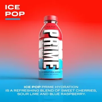 PRIME Hydration ICE POP Sports Drink | Low Sugar Electrolytes | 12 Pack
