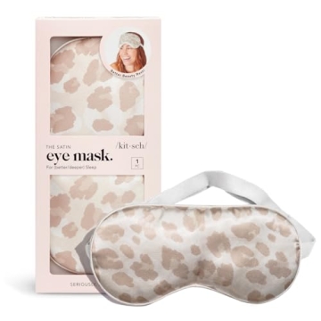 Kitsch Satin Eye Mask for Sleeping Women, Softer Than Silk Sleep Mask | Satin Blindfold | Travel Eye...