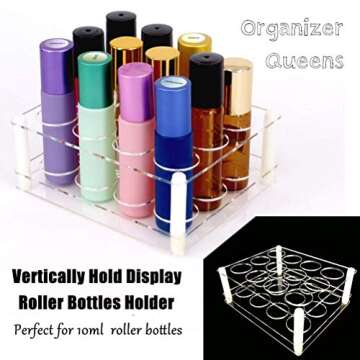 BOXIN 12Slots Roller Bottles Holder, Perfect Vertically Hold For Essential Oils Rollers, Great Oils ...