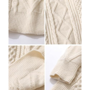 Aelfric Eden Oversized Knit Sweater Solid Vintage Pullover Sweater Unisex Woven Crewneck Knitted Tops Khaki