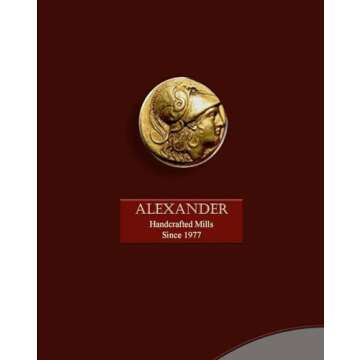 Elegant Greek Brass Pepper & Salt Mill Set - Authentic Design