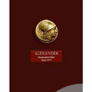 Elegant Greek Brass Pepper & Salt Mill Set - Authentic Design