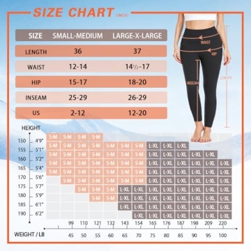 Warm Fleece Lined Leggings for Women - 3 Pack