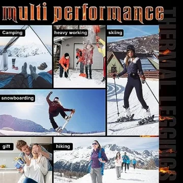 Warm Fleece Lined Leggings for Women - 3 Pack