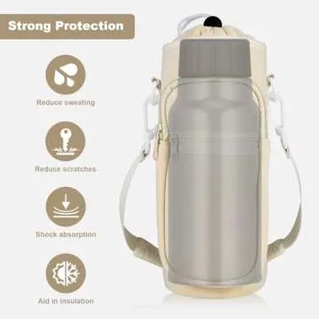 Bstge Water Bottle Carrier with Strap for 32 oz Bottles