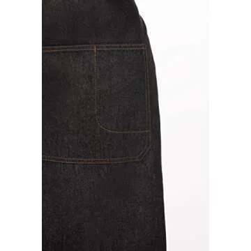 Chef Works Unisex Memphis Bib Apron, Black, One Size