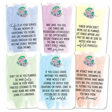 Sunny Present Dream Cards - Change Your Thoughts, Change Your Life - 50 self Care Cards to Help You ...