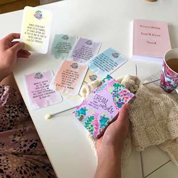 Sunny Present Dream Cards - Change Your Thoughts, Change Your Life - 50 self Care Cards to Help You Achieve Your Dreams