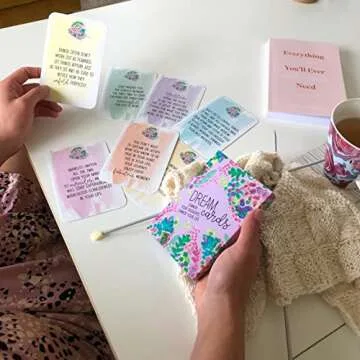 Sunny Present Dream Cards - Change Your Thoughts, Change Your Life - 50 self Care Cards to Help You Achieve Your Dreams