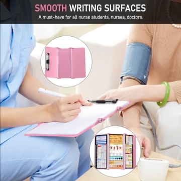 Compact Nursing Clipboard with Cheat Charts - Stylish & Functional