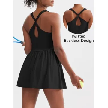Stylish Tennis Dress for Women with Built-in Shorts