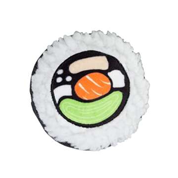 Pearhead Sushi Plush Toys, Durable Squeaky Dog Toy Set, Gifts For Pet Owners, Soft Chew Toys, Pet Owner Must Have Dog Accessory, Set of 3