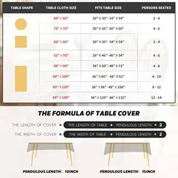 Horaldaily Fall Tablecloth 60x84 Inch Rectangular, Hello Autumn Harvest Thanksgiving Colorful Graffiti Table Cover for Party Picnic Dinner Decor