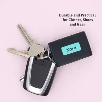 TeddyLabels - Clothing Labels for Nursing Home (120) – Self-Adhesive Name Tags for Clothes and Personal Items. Personalized Labels for Daycare, Nursing Homes, and Laundry Use - Turquoise