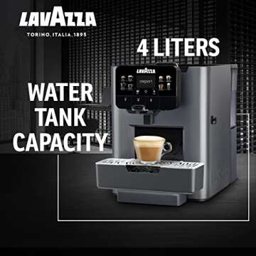 Lavazza Coffee Maker Omnia, Single Serve Espresso Machine with BLUE Top Class 100 ct, for Office Kitchen & Big Home