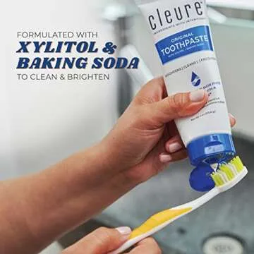 Cleure Flavorless Toothpaste for Kids and Adults - 2 Pack