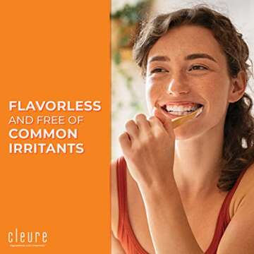Cleure Flavorless Toothpaste for Kids and Adults - 2 Pack
