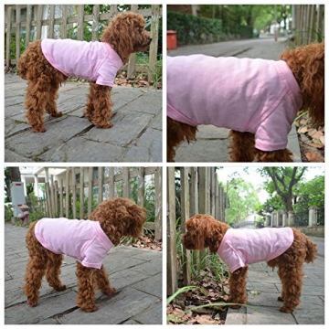 Lovelonglong Dog T-Shirts for Medium Large Dogs Pink XXXL