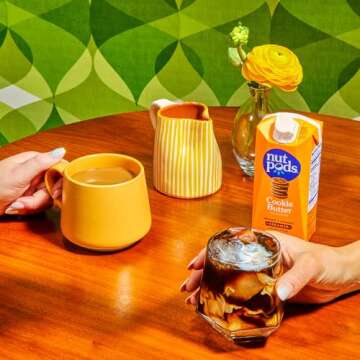 nutpods Cookie Butter Non Dairy Coffee Creamer, Sweetened with Organic Cane Sugar, Made from Almonds and Coconuts, Gluten Free, Non-GMO, Vegan, Kosher, Plant Based (3-Pack)