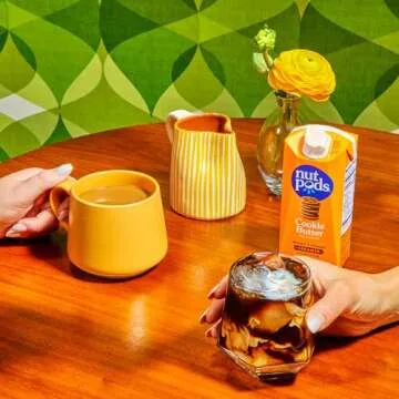 nutpods Cookie Butter Non Dairy Coffee Creamer, Sweetened with Organic Cane Sugar, Made from Almonds and Coconuts, Gluten Free, Non-GMO, Vegan, Kosher, Plant Based (3-Pack)