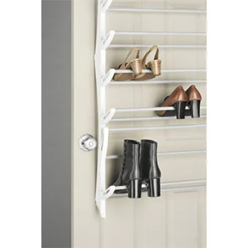 Whitmor Over the Door Shoe Rack for 36 Pairs of Shoes