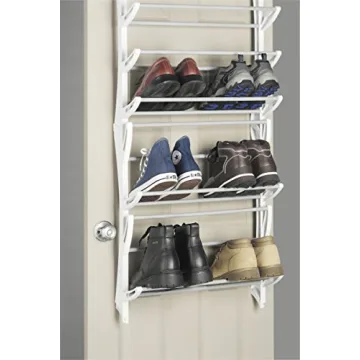 Whitmor Over the Door Shoe Rack for 36 Pairs of Shoes