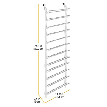 Whitmor Over the Door Shoe Rack for 36 Pairs of Shoes