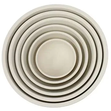 Chef Craft Eco Bamboo Fiber Mixing Bowl Set, 6 Piece Set, Natural