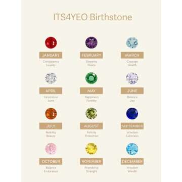 ITS4YEO 925 Sterling Silver A Pair Heart Birthstone Necklaces Zircon Pendant Necklaces for Women Jewelry Gift for Women Wife Her Valentines Gift(June)